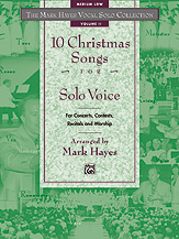 10 Christmas Songs for Solo Voice Vocal Solo & Collections sheet music cover